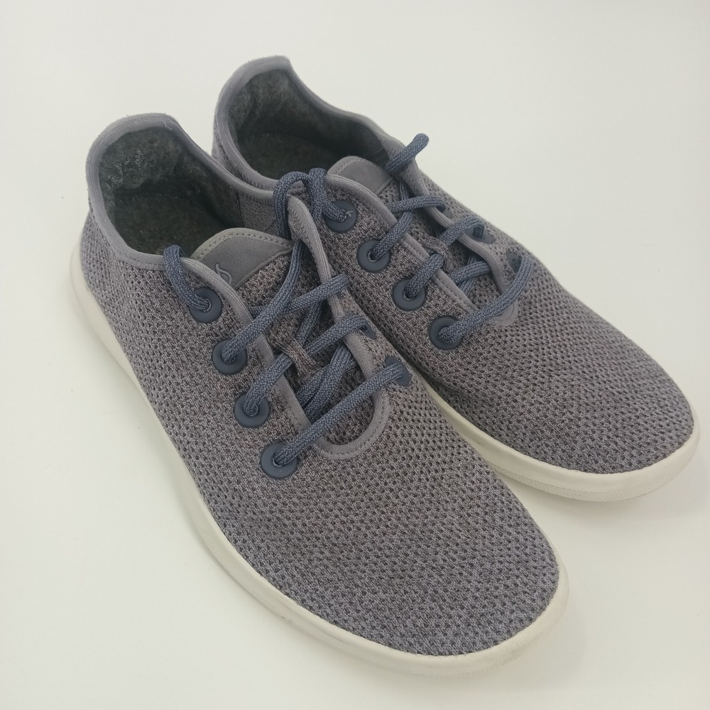 Allbirds Tree Runners Mens 10 Grey Eucalyptus Fiber Lightweight Sneakers TR M10